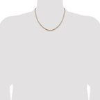 2.5mm 14K Yellow Gold Box Chain - Sophia Jewelers