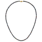 14k 4-5mm Black Near-Round Freshwater Cultured Pearl 20 inch Necklace