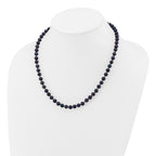 14k 6-7mm Black Near-Round Freshwater Cultured Pearl 18 inch Necklace