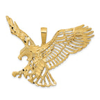 14k Large Cut-out Wings Eagle Charm