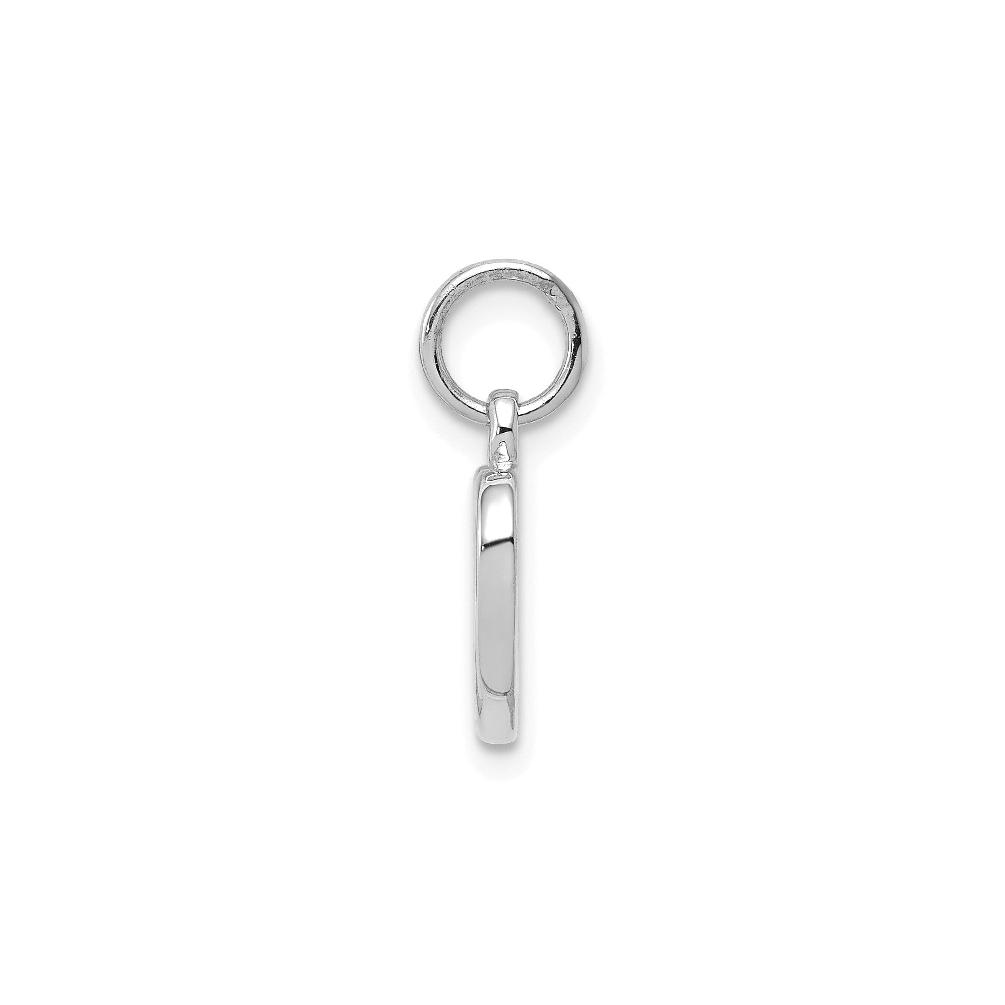 Cut-Out Heart Pendant in 14K White Gold Secondary image