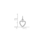 Cut-Out Heart Pendant in 14K White Gold - Sophia Jewelers