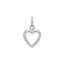 Cut-Out Heart Pendant in 14K White Gold - Sophia Jewelers