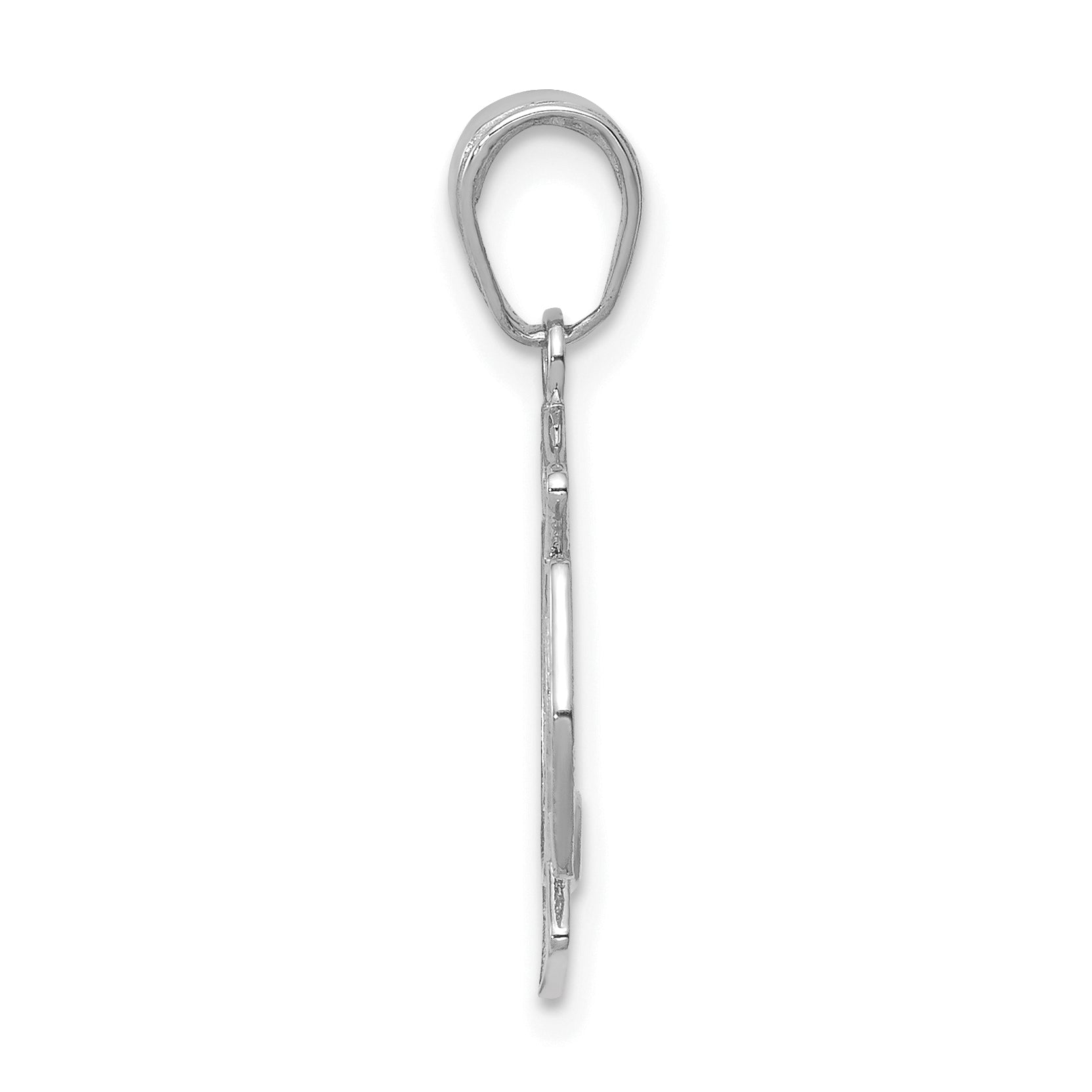 14K White Gold Small St. Florian Badge Pendant Secondary image