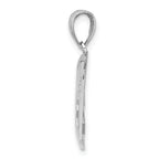 14K White Gold Polished Out PARAMEDIC Charm