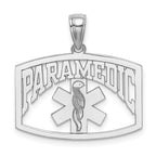 14K White Gold Cut-Out PARAMEDIC Charm - Sophia Jewelers