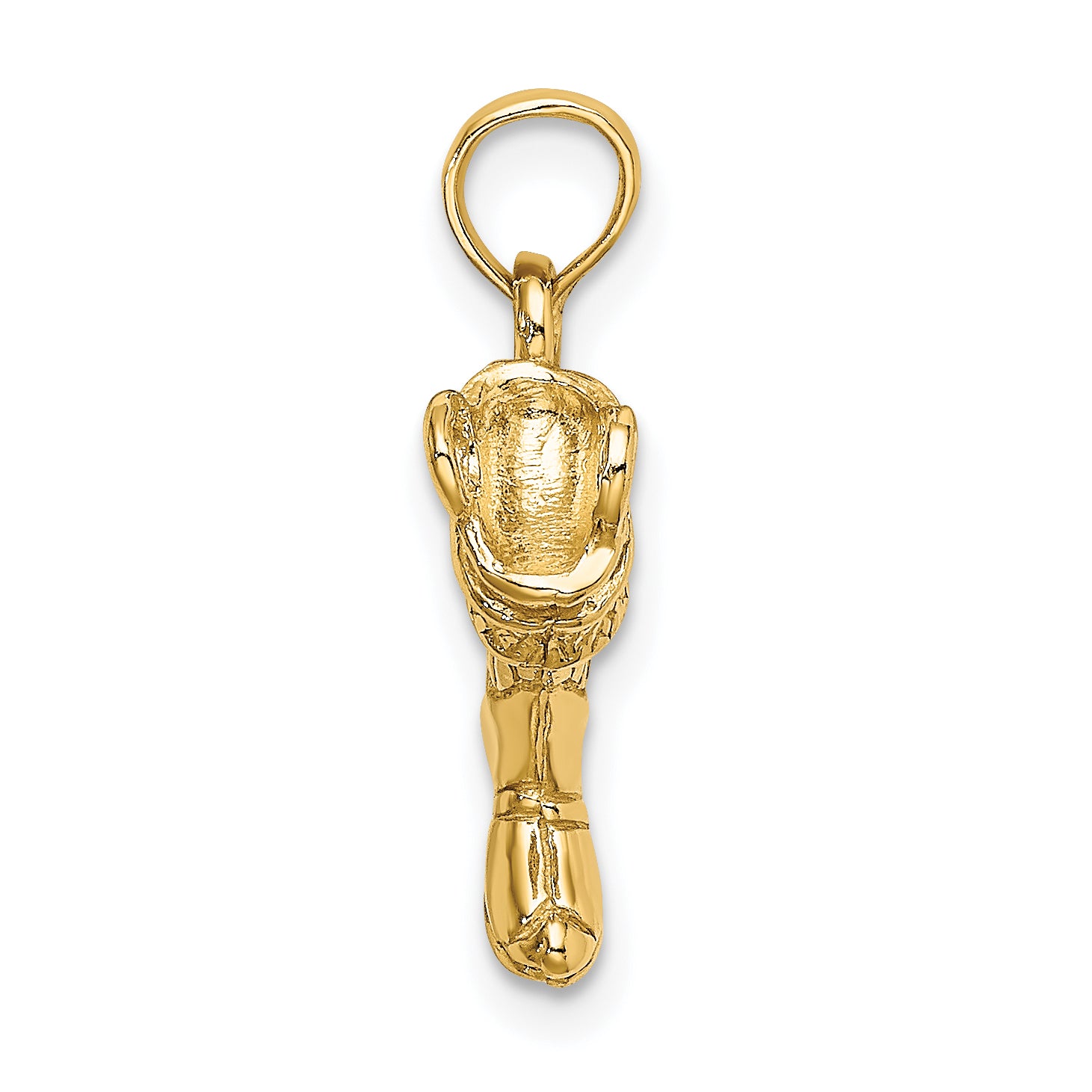 14k 3-D Firefighter Boot Charm Secondary image