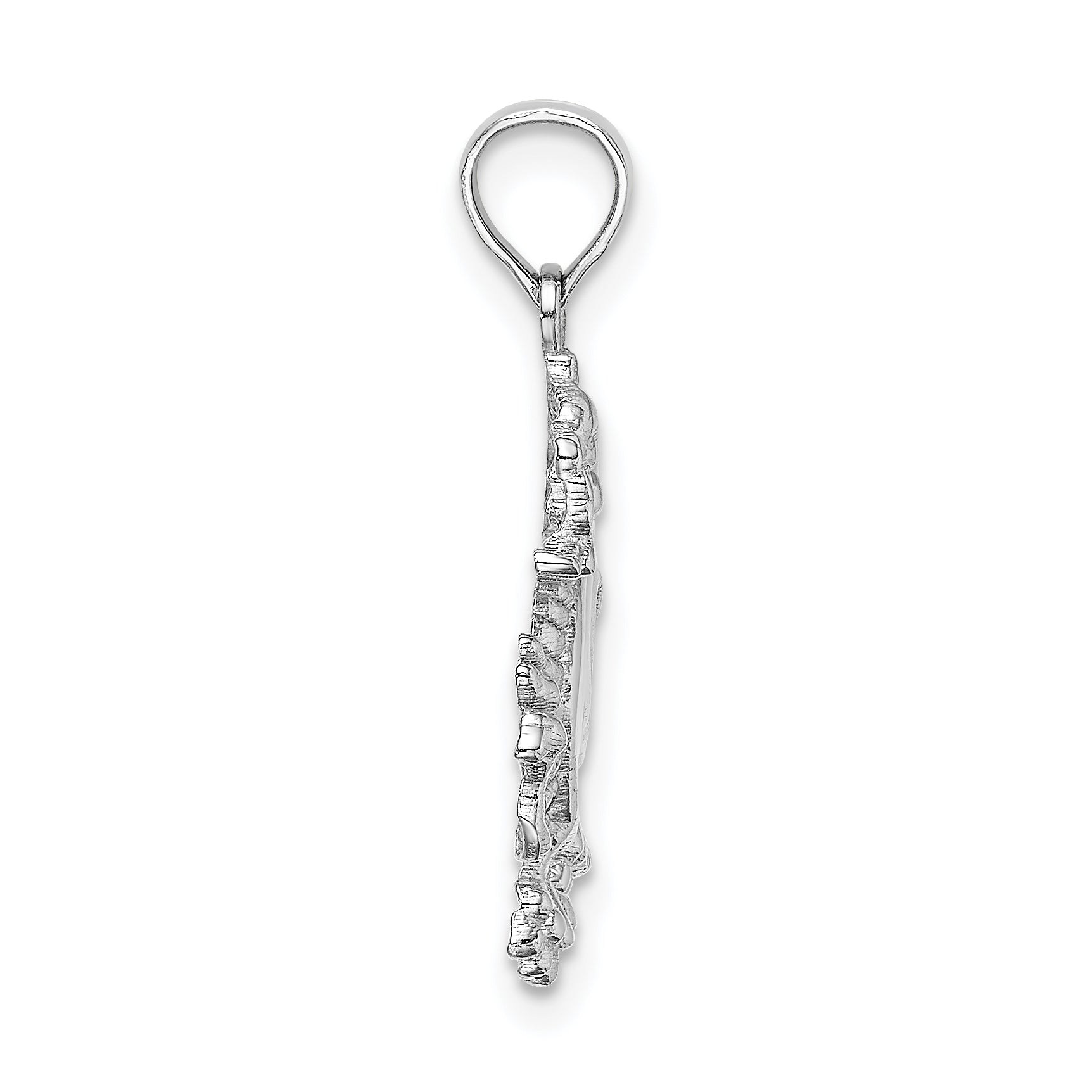 14K White Gold Small Dragon Charm - Sophia Jewelers