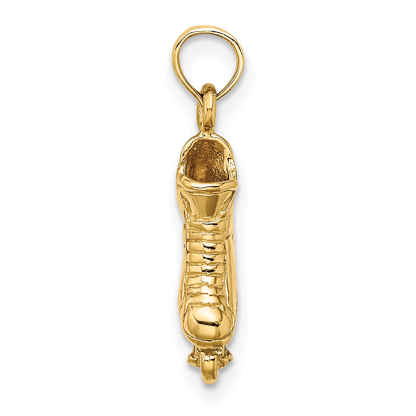 14K Solid Polished 3-D Rollerblade Charm Secondary image