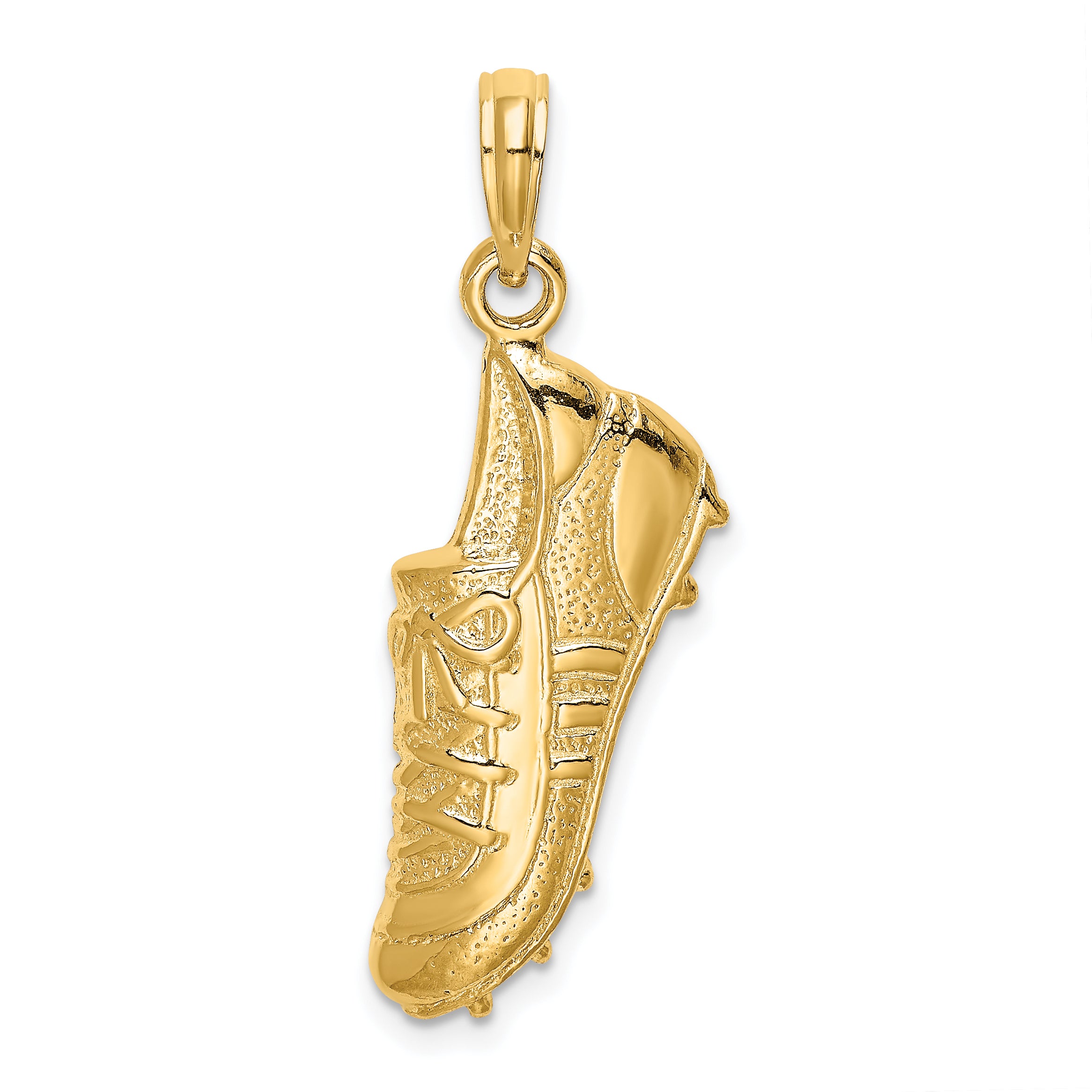 14k Polished Open-Backed Soccer Cleat Shoe Charm Main image