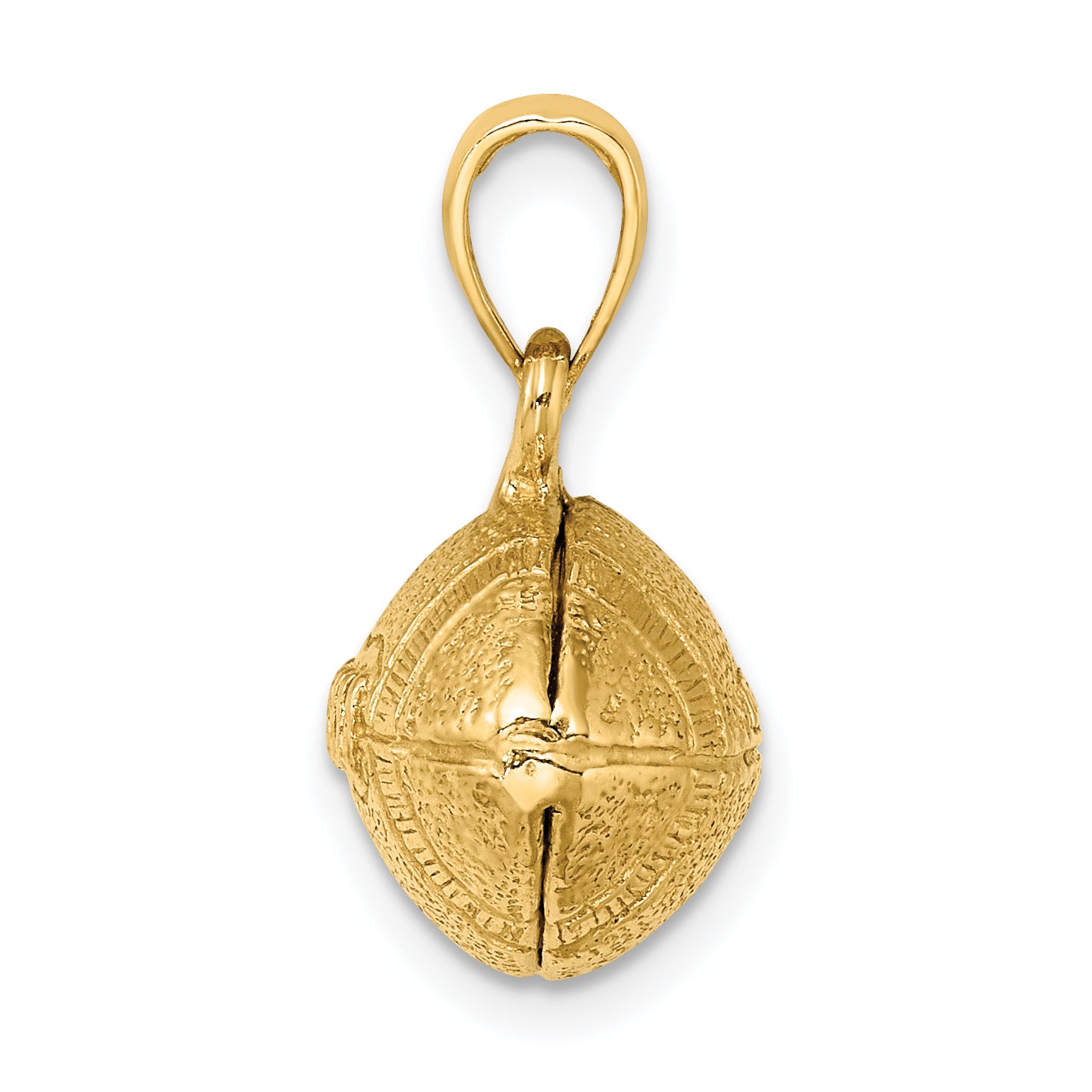 14K Polished 3-D Football Charm Secondary image