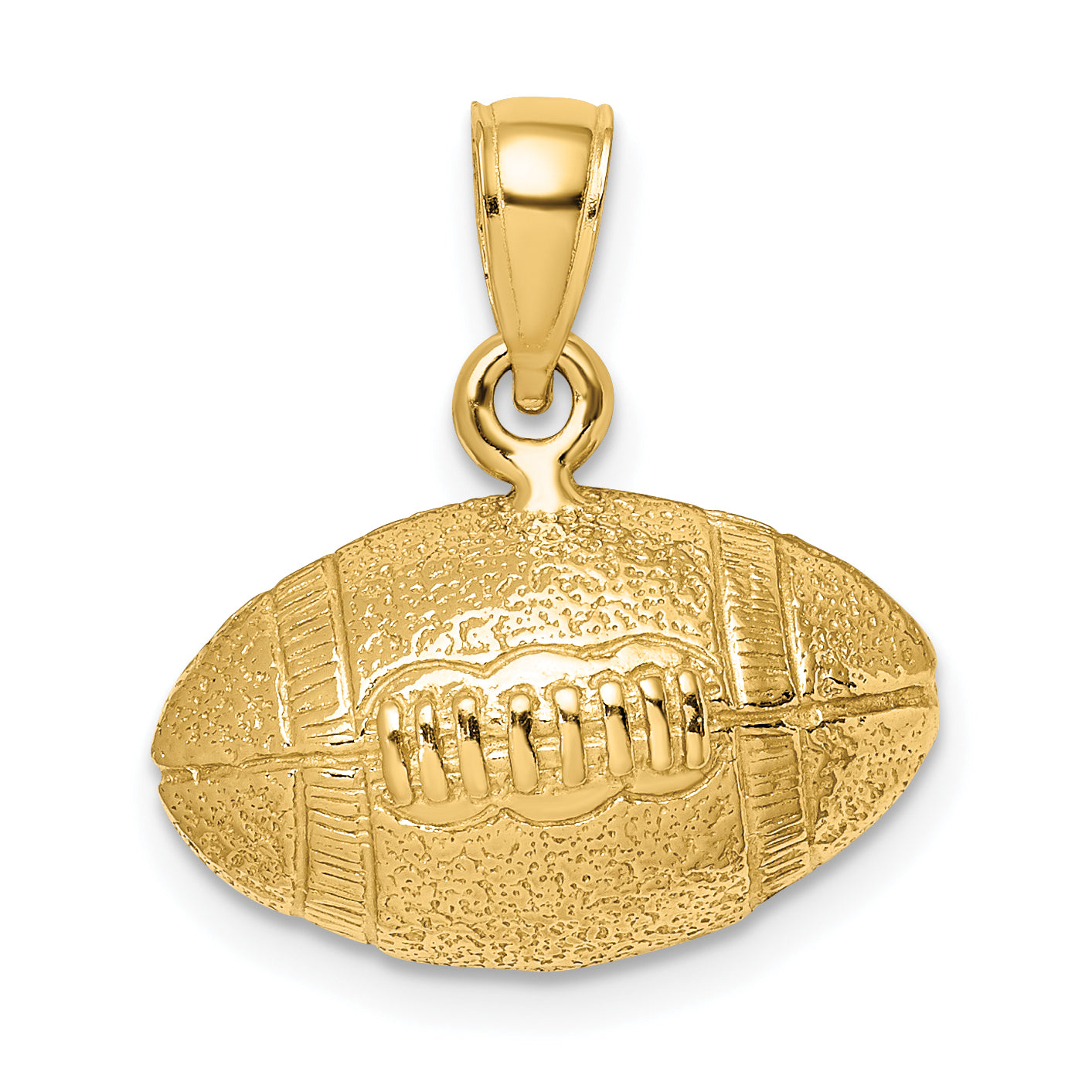 14K Polished 3-D Football Charm Main image