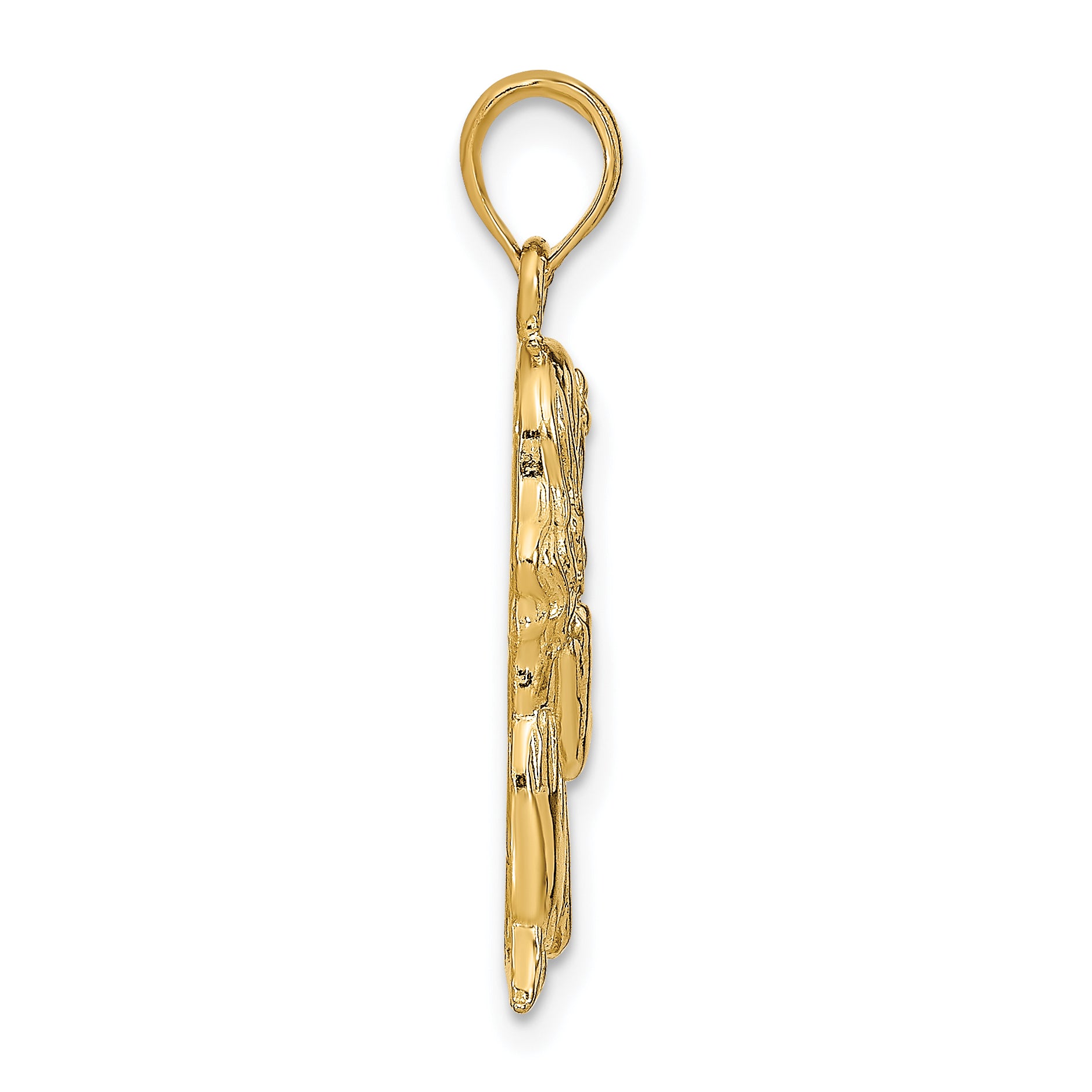 14k Praying Girl Pendant Secondary image