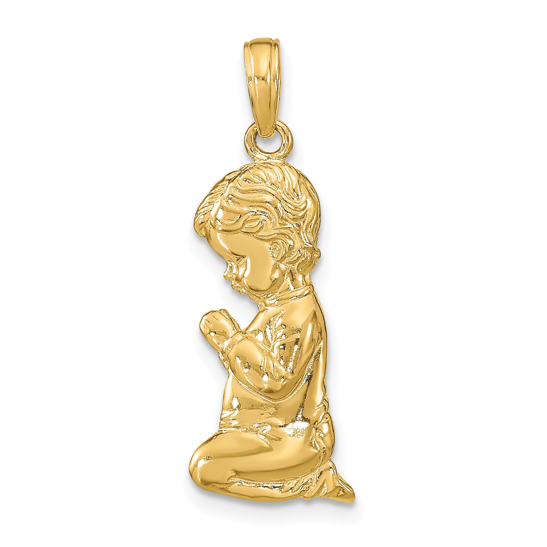 14k Praying Boy Pendant Main image