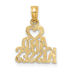 14k HEART AND KISSES Charm