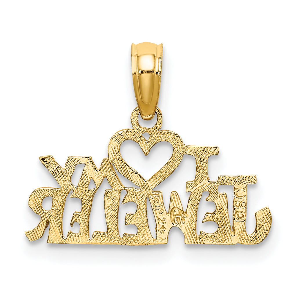 14k I HEART MY JEWELER Charm