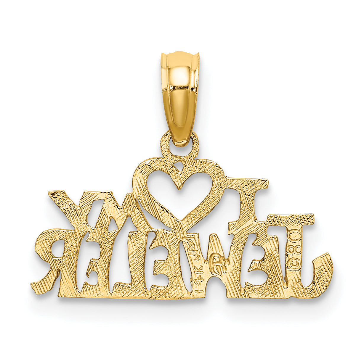 14k I HEART MY JEWELER Charm