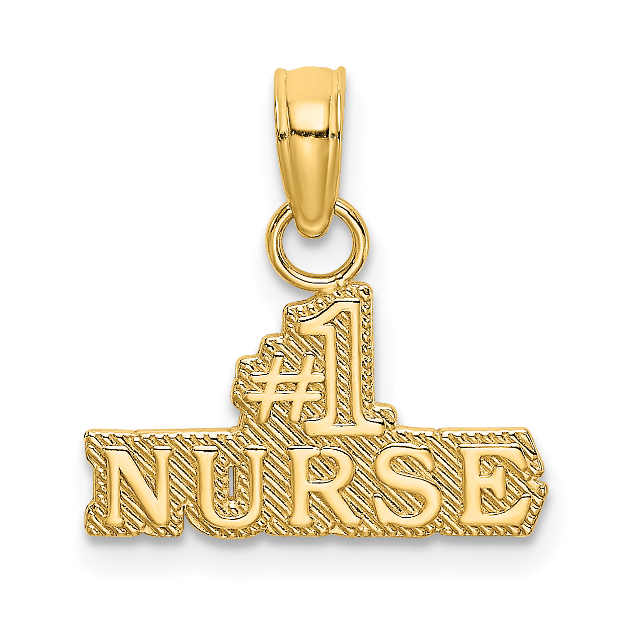 14k #1 Nurse Charm Main image