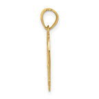 14k 15 in QUINCE ANOS Heart Frame Pendant - Sophia Jewelers
