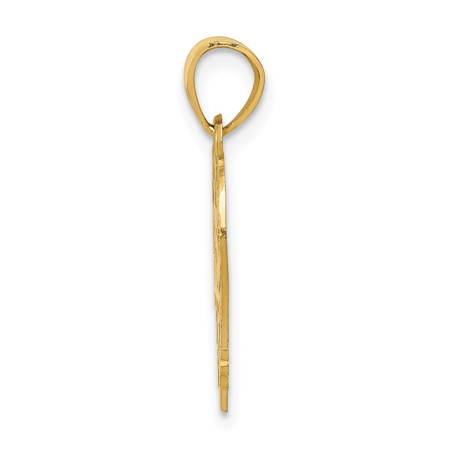 14k 15 in QUINCE ANOS Heart Frame Pendant - Sophia Jewelers