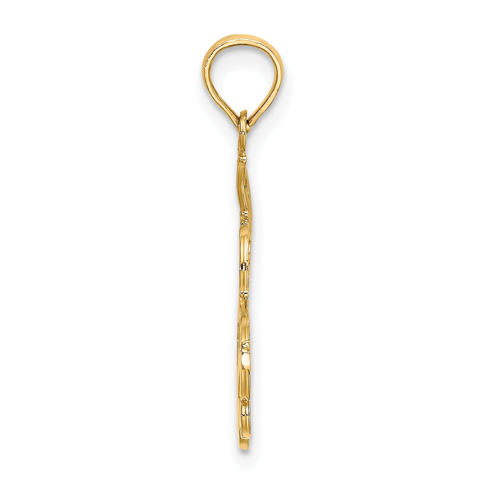 14k I LOVE YOU MOM Charm Secondary image