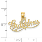 14k #1 GRANDMA Charm