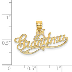 14k #1 GRANDMA Charm