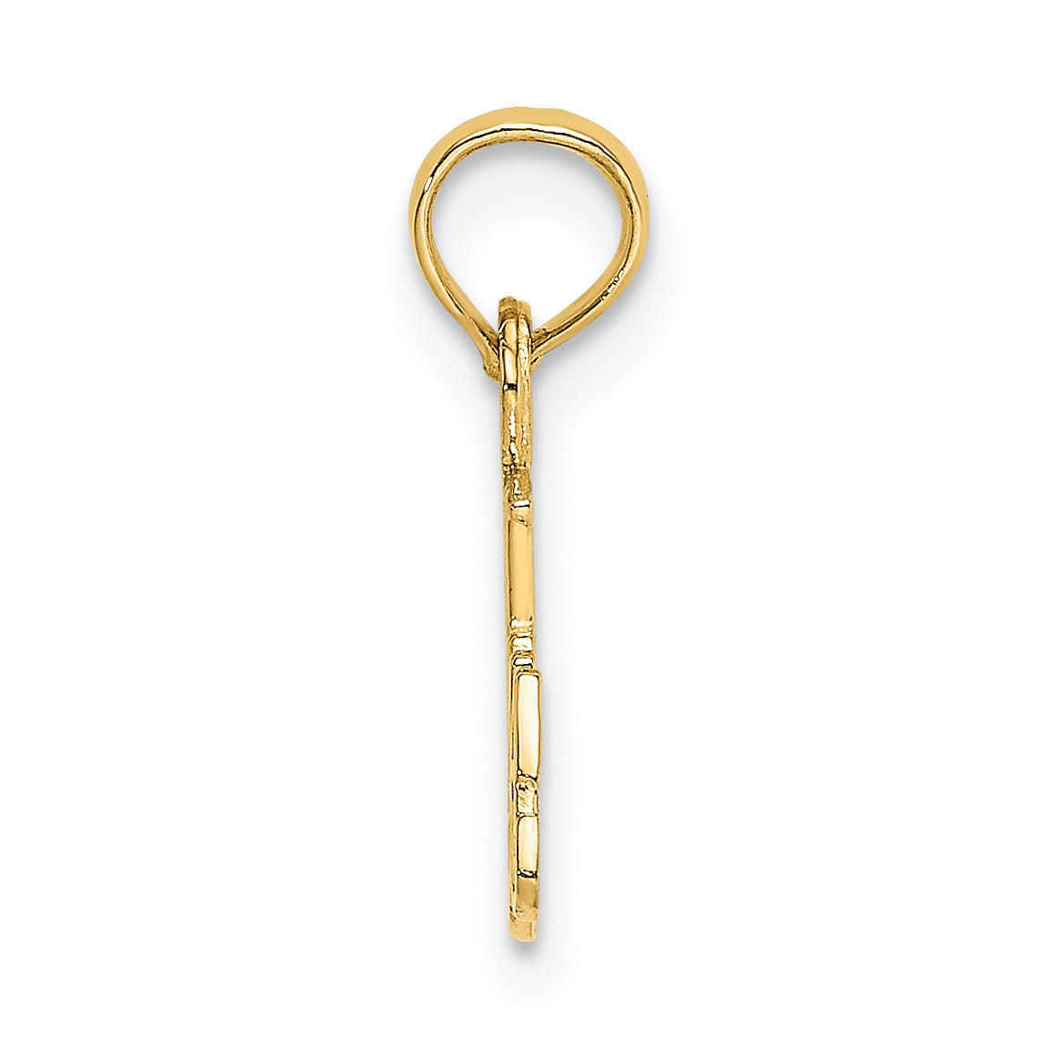 14k BEST GRANDMA with Flower Charm Secondary image