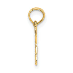 14k BEST GRANDMA with Flower Charm