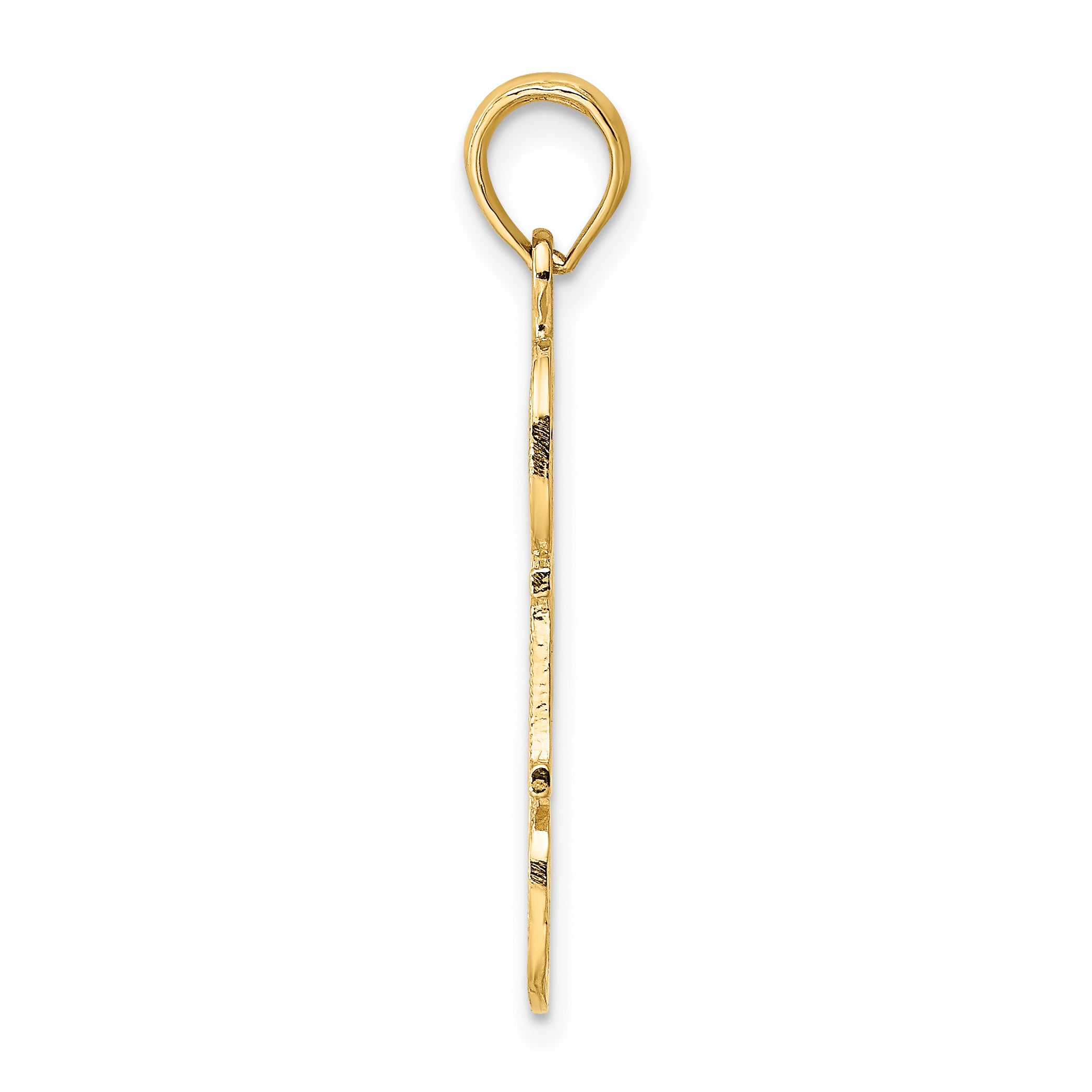 14k #1 DAD Cut-out Charm Secondary image