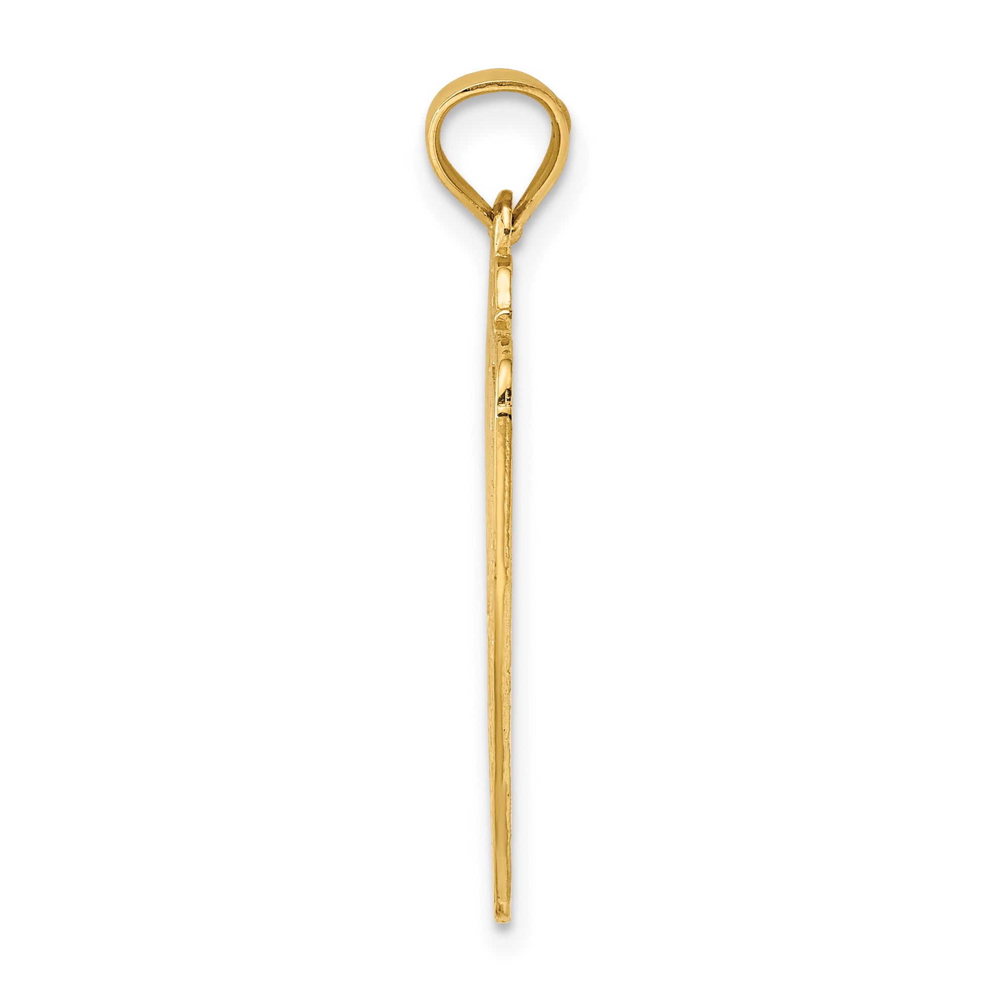 14k DAD OF THE YEAR PLAQUE Charm Secondary image