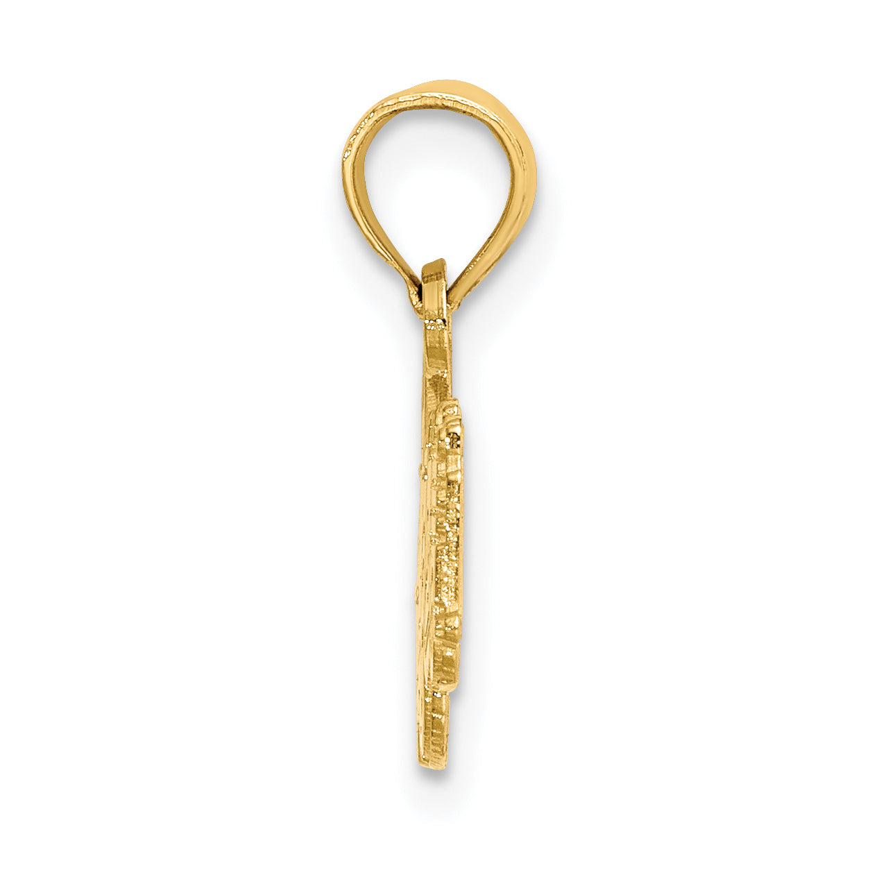 14k Fire Truck Charm Secondary image