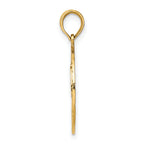 14k Fireman Helmet in Disk Charm