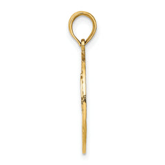 14k Fireman Helmet in Disk Charm