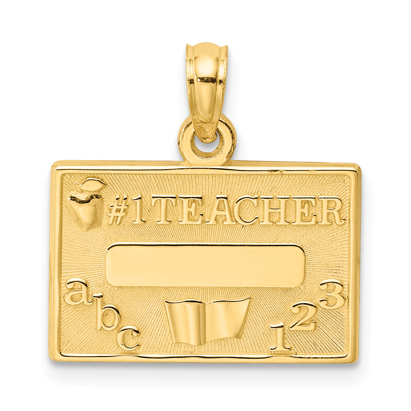 14k #1 TEACHER Charm Main image