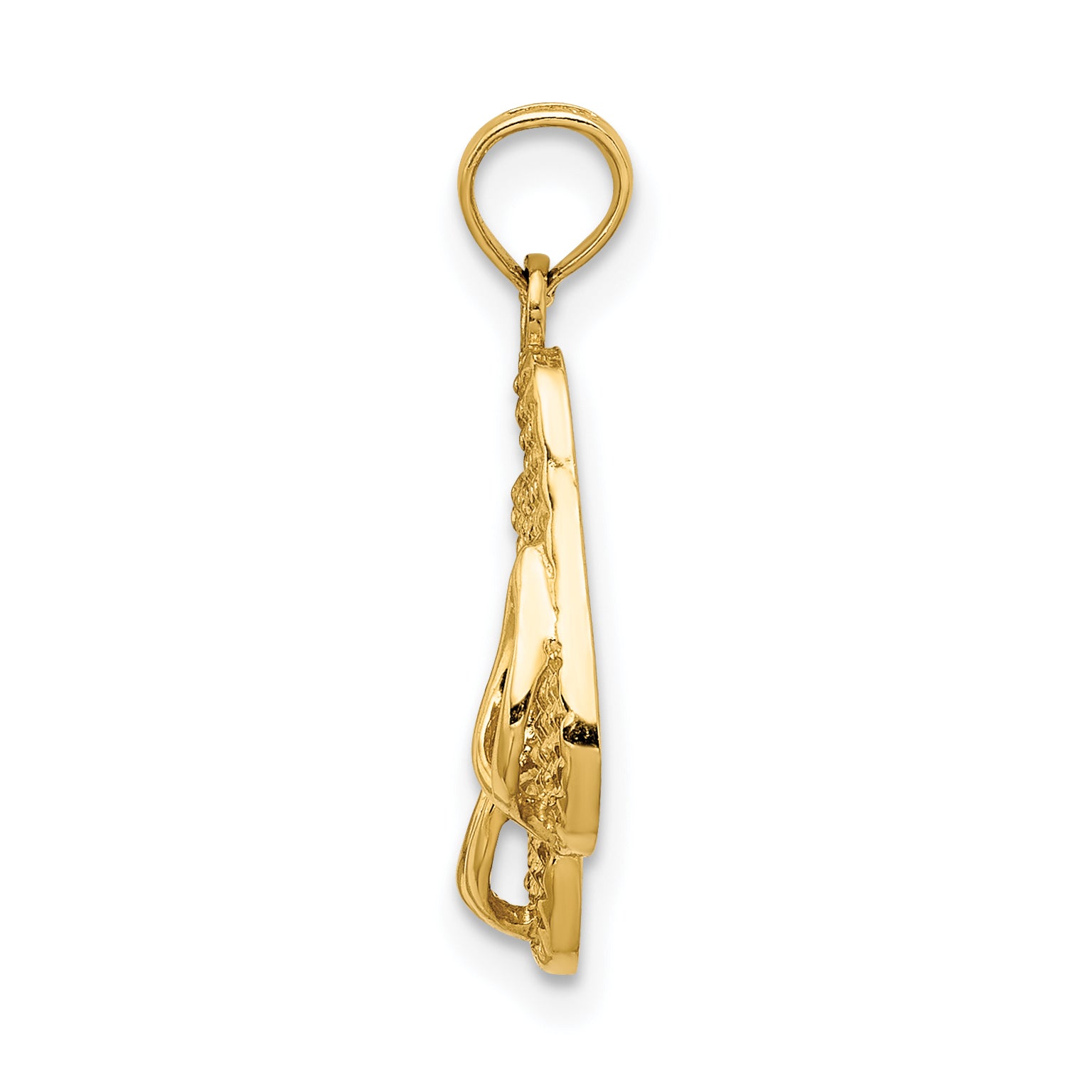 14k 3D CAPE COD Double Flip-Flop Charm Secondary image