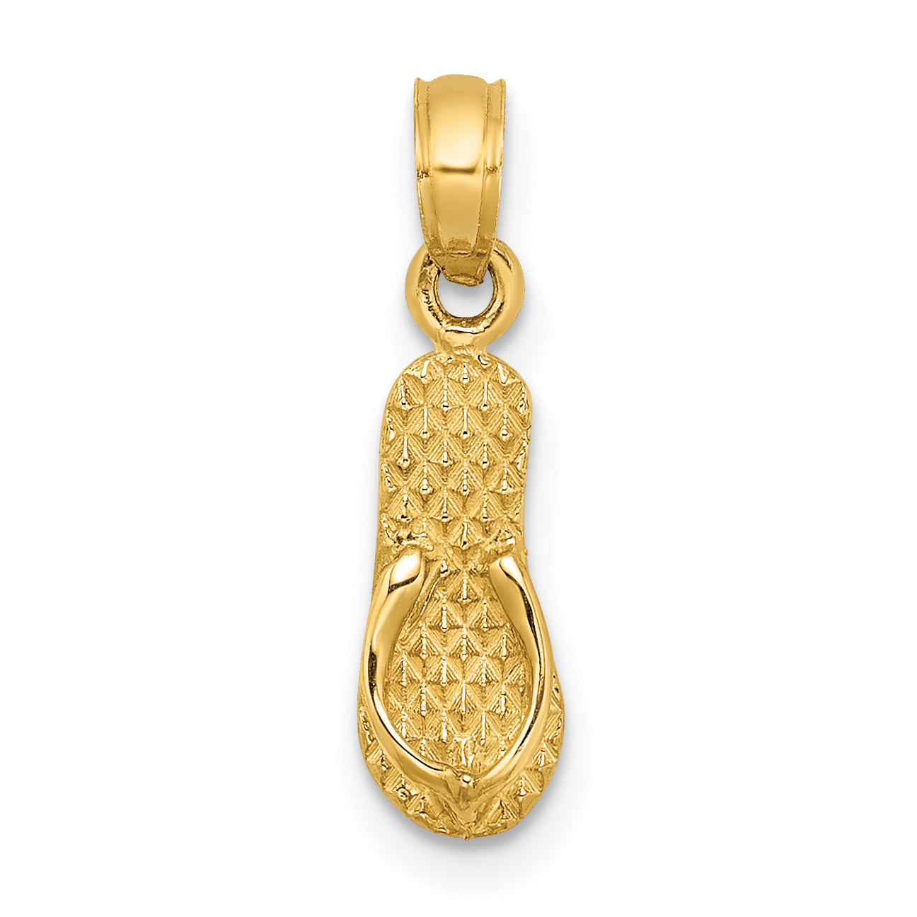 14k 3D MYRTLE BEACH Single Flip-Flop Charm Main image