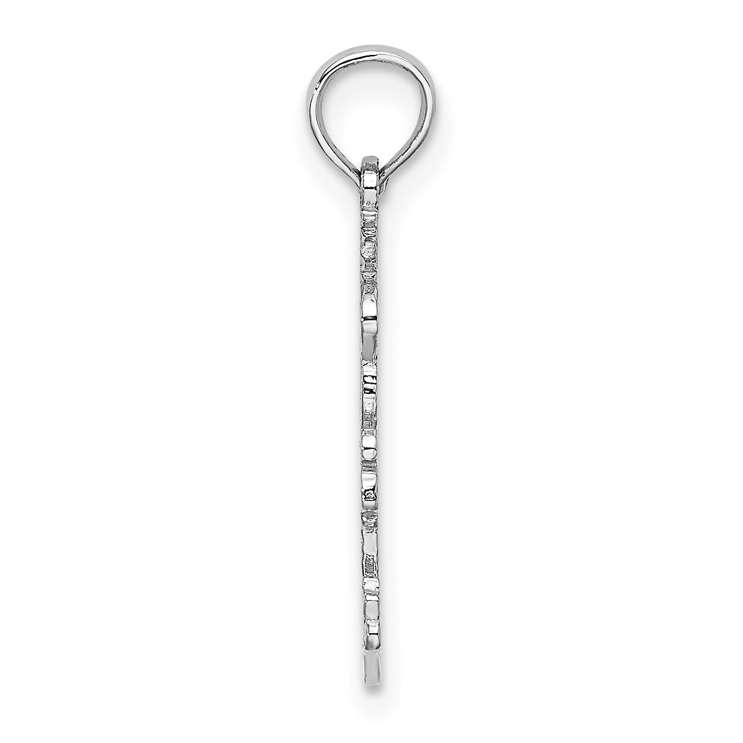 14k White Gold Double Palm Trees Pendant Secondary image