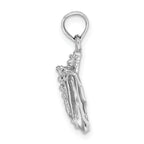 14K White Gold Conch Shell Charm - Sophia Jewelers