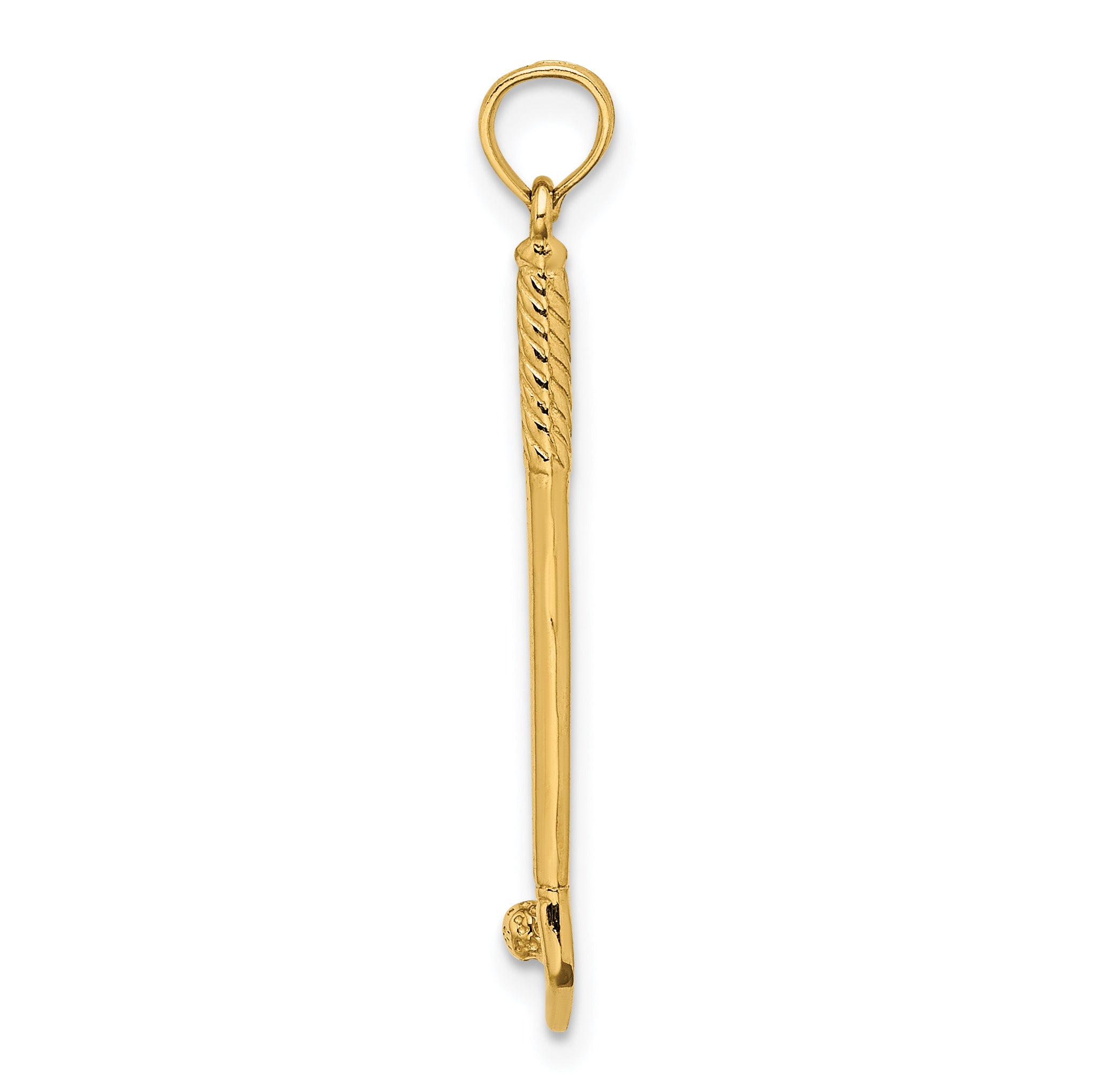 14k 3-D Single Golf Club with Ball Charm Secondary image