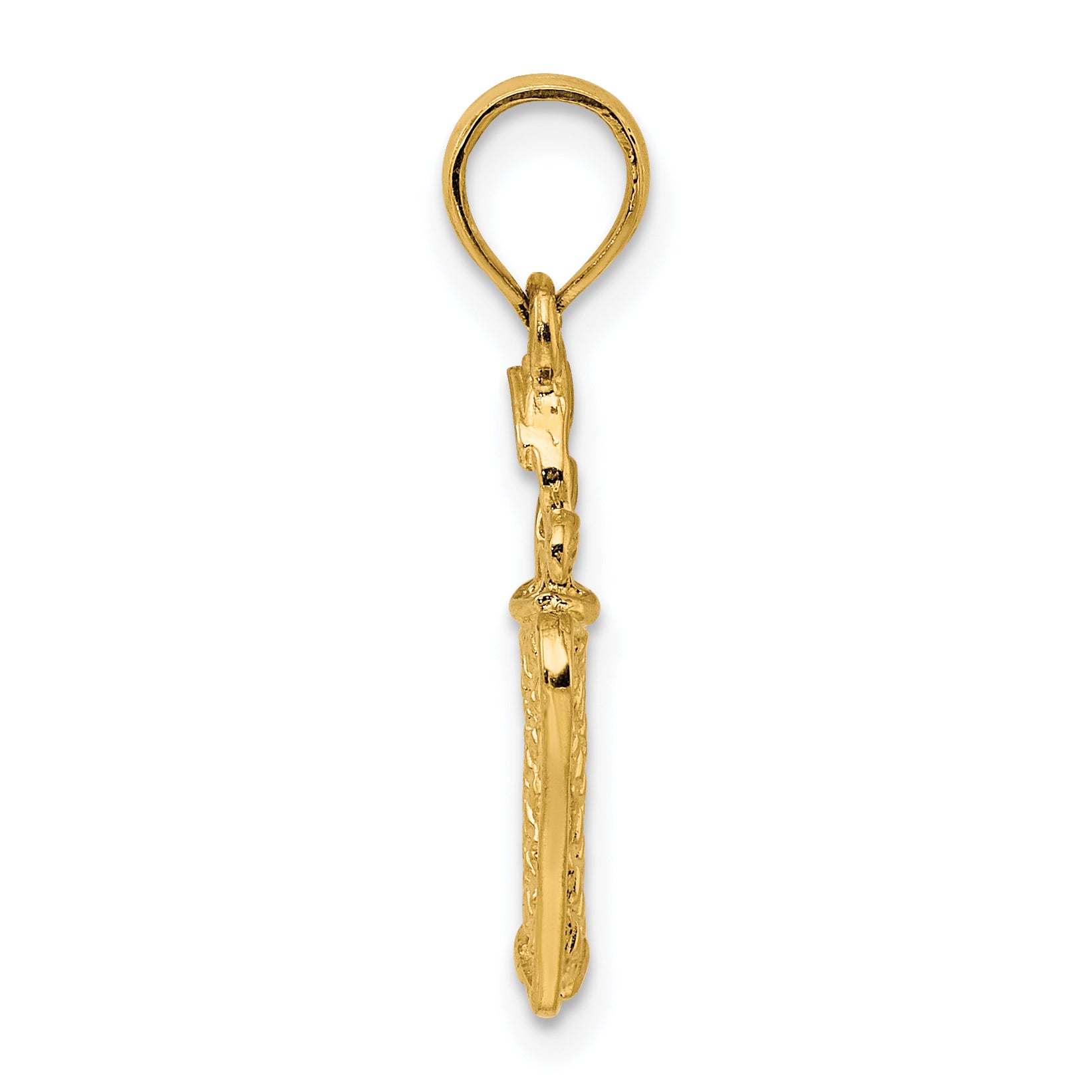 14k 3-D Golfer in Swing Charm Secondary image