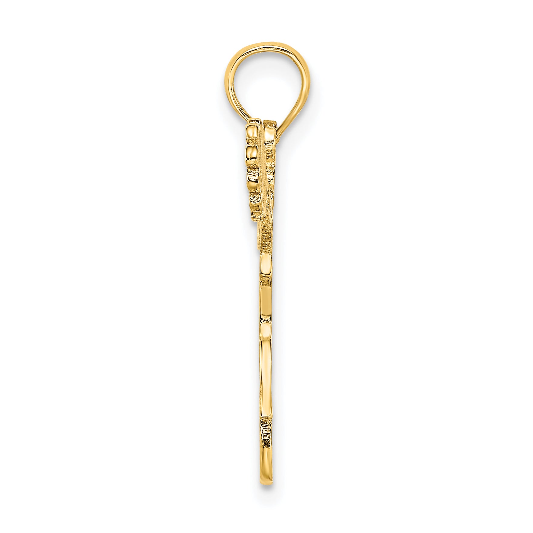14k Cheerleader Jumping with Pom-Pom's Charm Secondary image