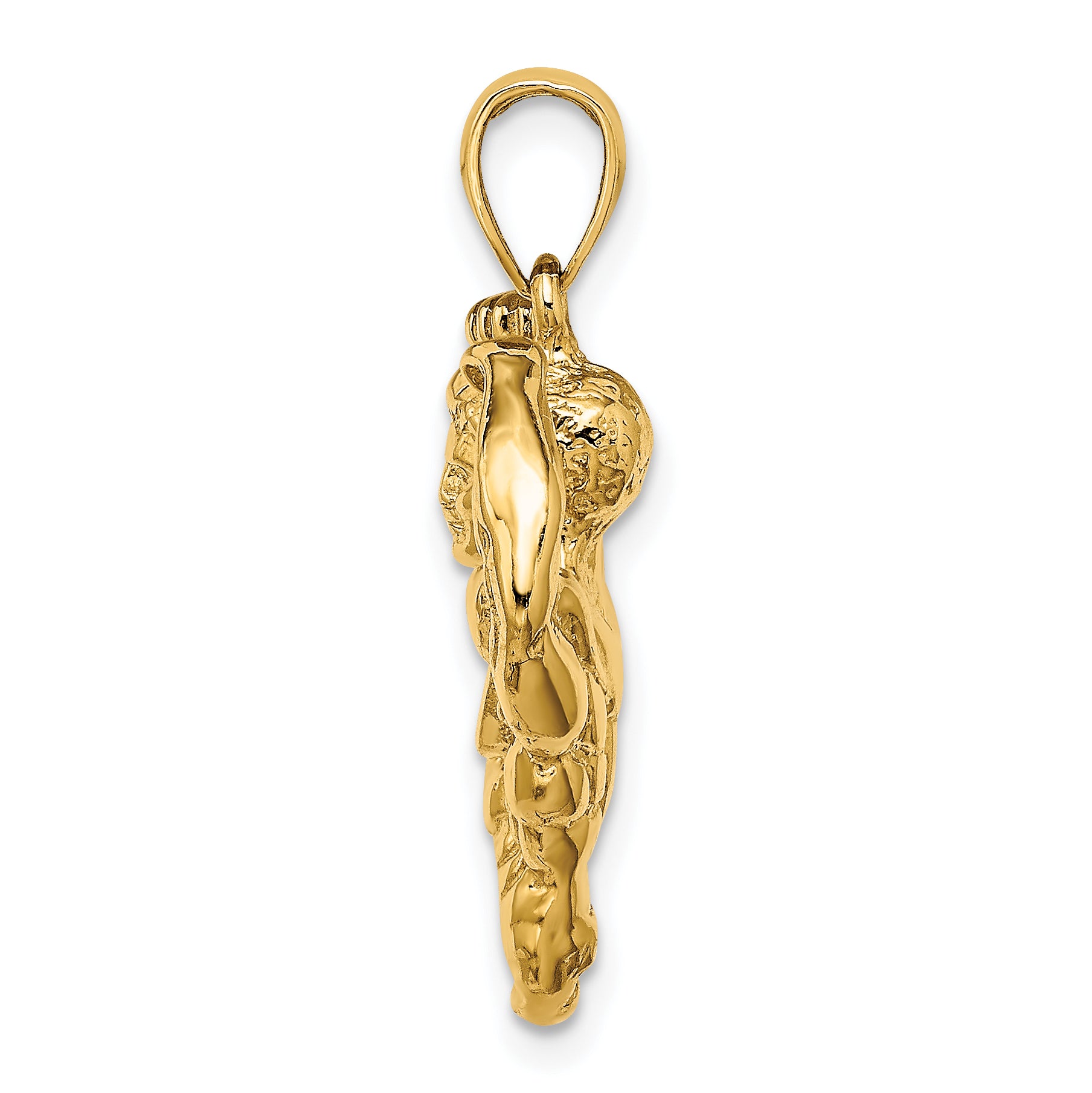 14k 3-D Bodybuilder Waist Up Pendant Secondary image