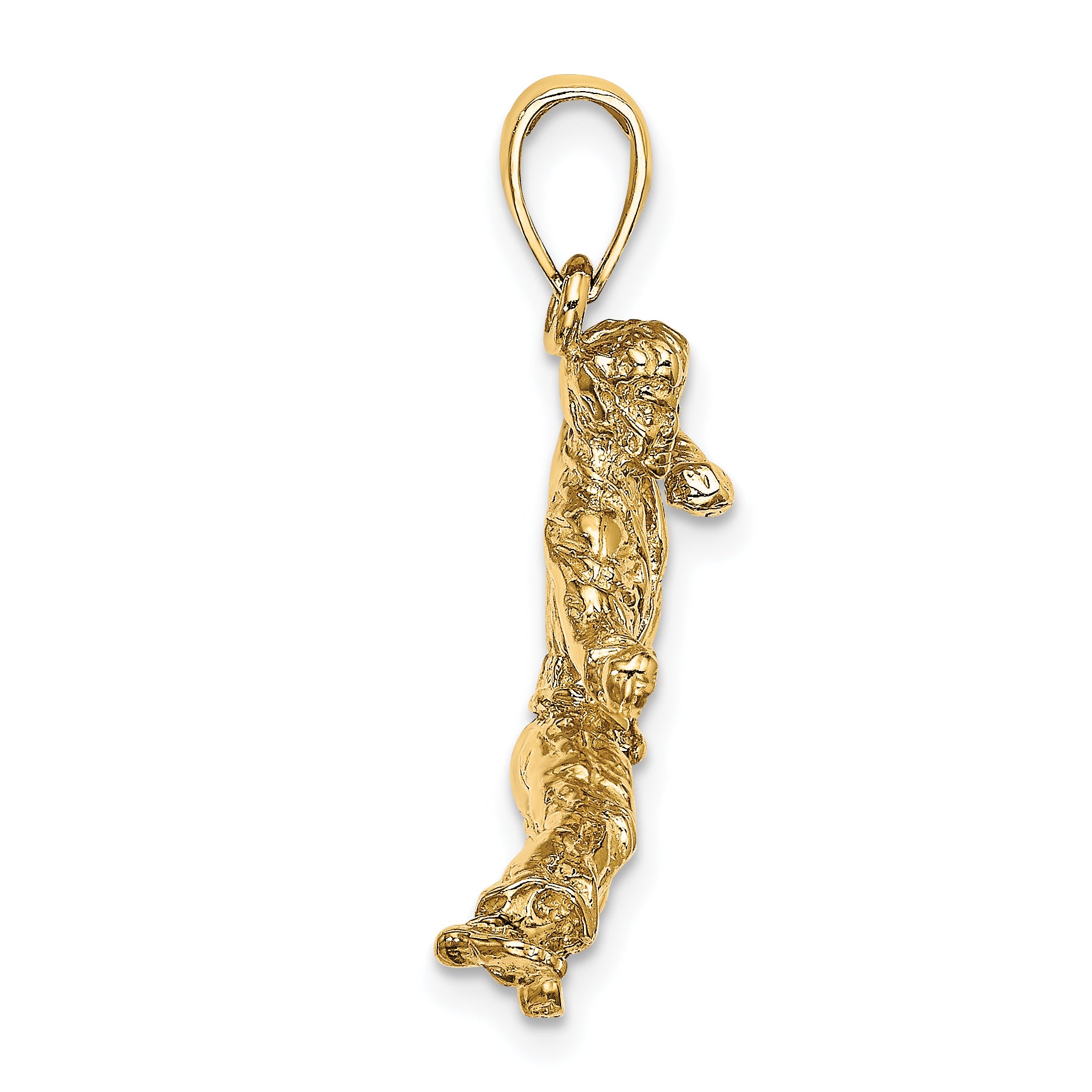 14k 3-D Male Karate Pendant Secondary image