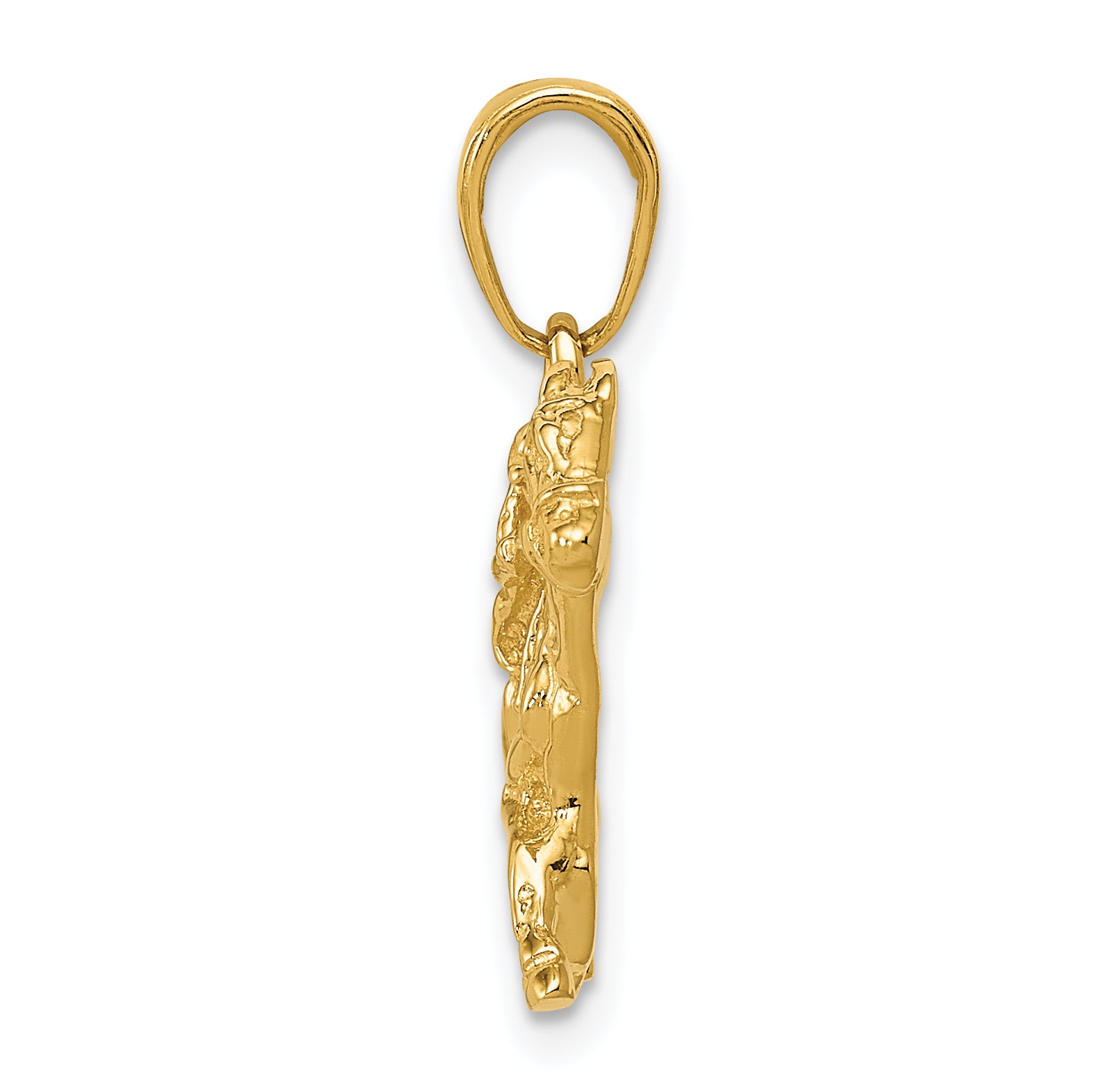 14k Jockey on Horse Pendant Secondary image