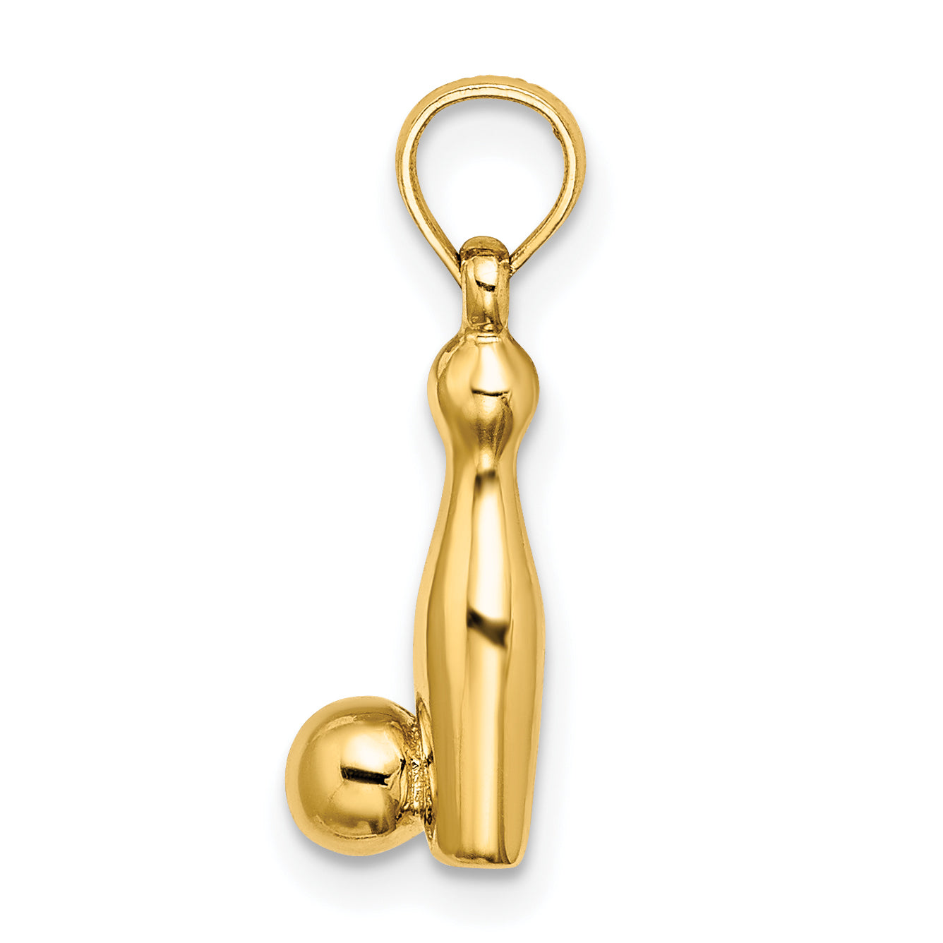 14k 3-D Bowling Pin and Ball Charm Secondary image