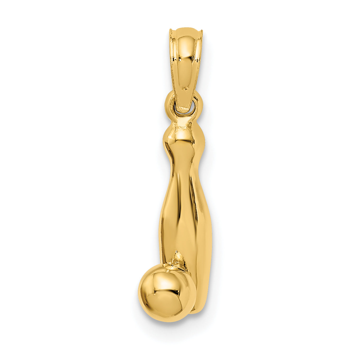 14k 3-D Bowling Pin and Ball Charm Main image