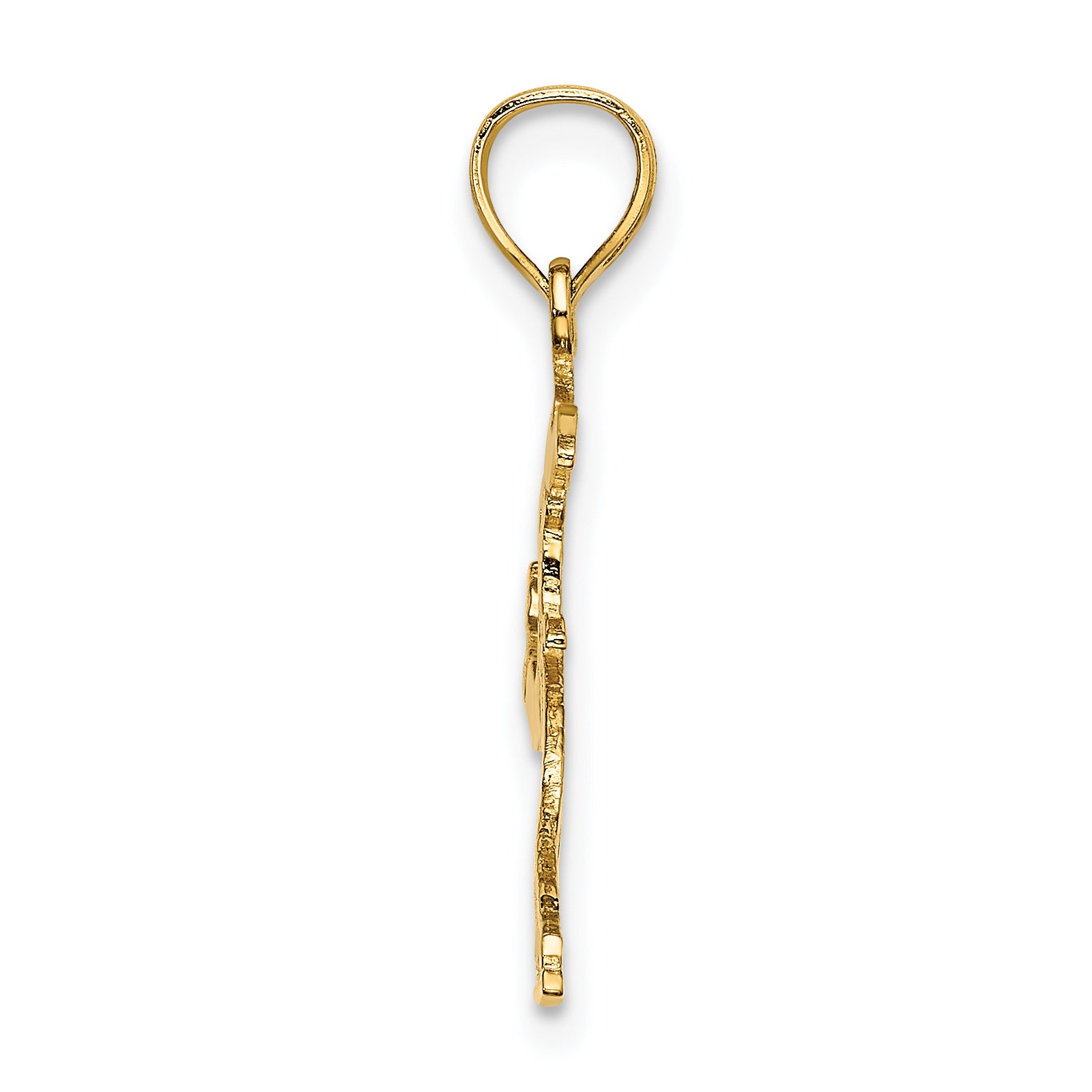 14k Ice Skater Jumping Charm Secondary image