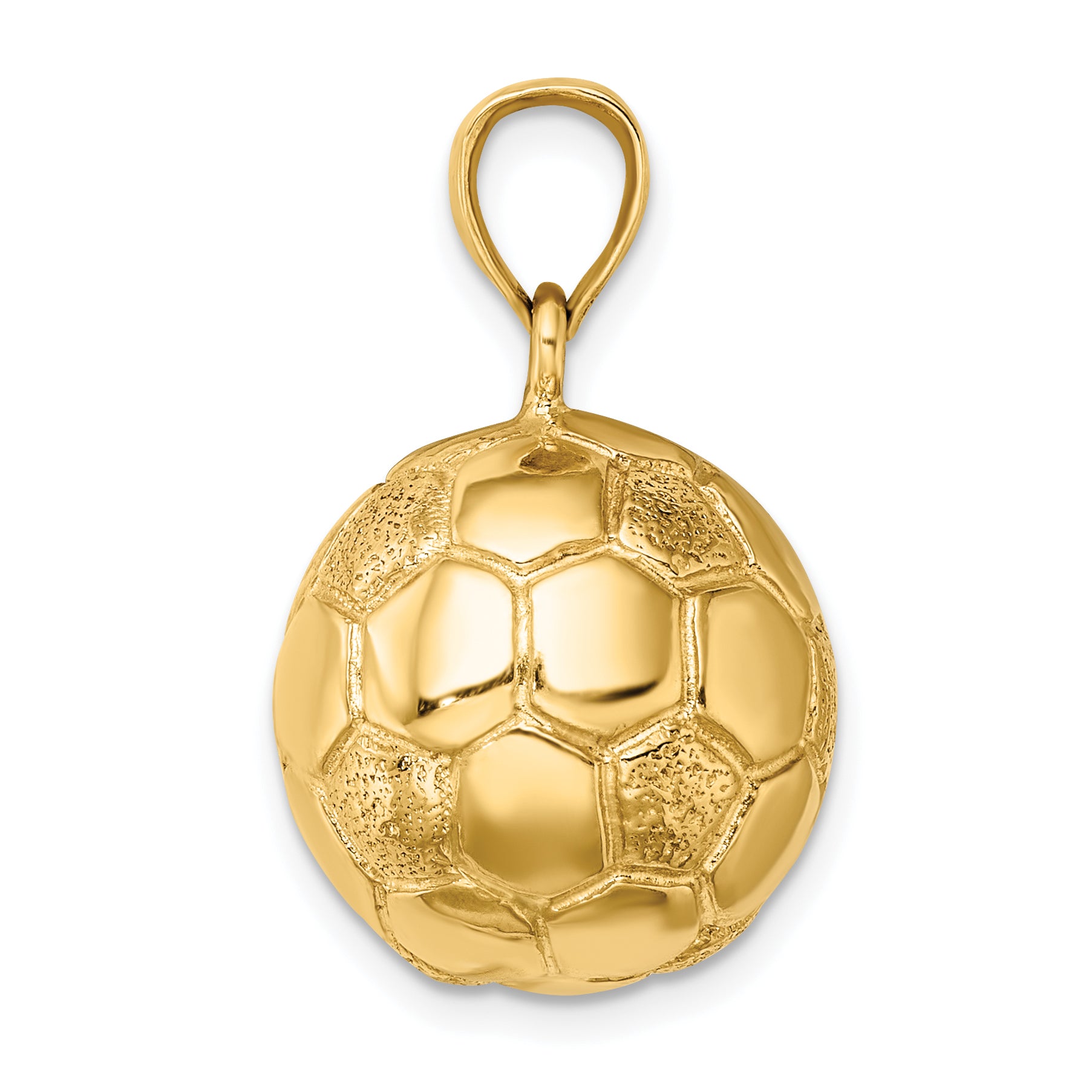14k 3-D Soccer Ball Charm Secondary image