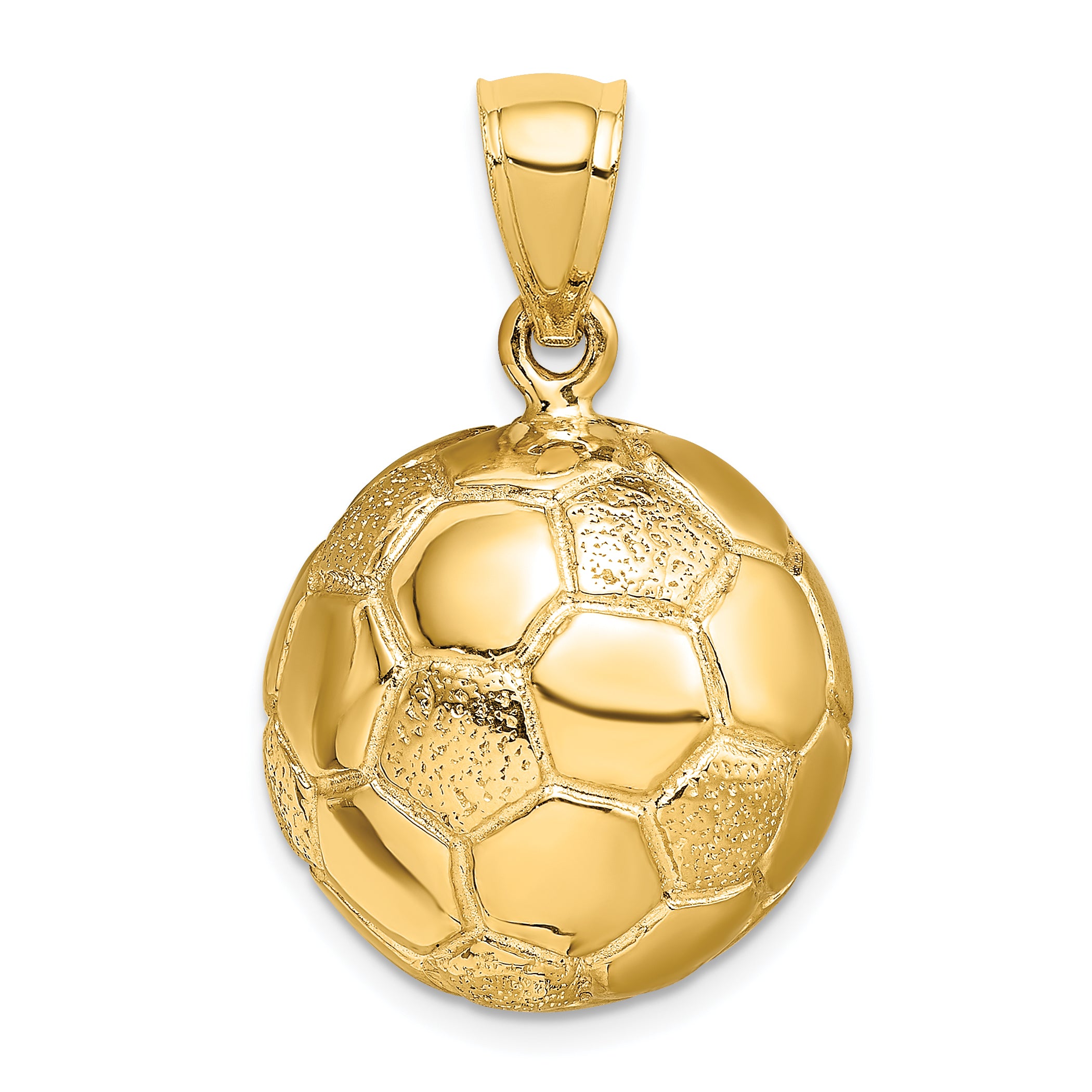 14k 3-D Soccer Ball Charm Main image